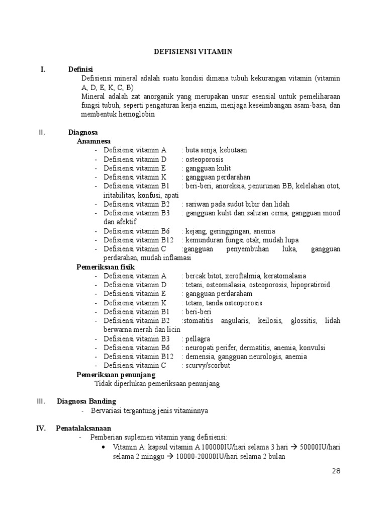 Defisiensi Vitamin PDF