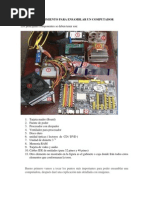 procedimiento para ensamblar un computador