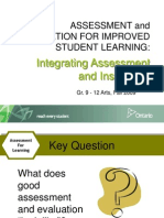 Assessment and Evaluation For Improved Student Learning