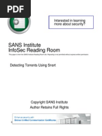 Detecting Torrents Using Snort