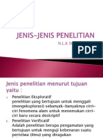 Jenis-Jenis Penelitian