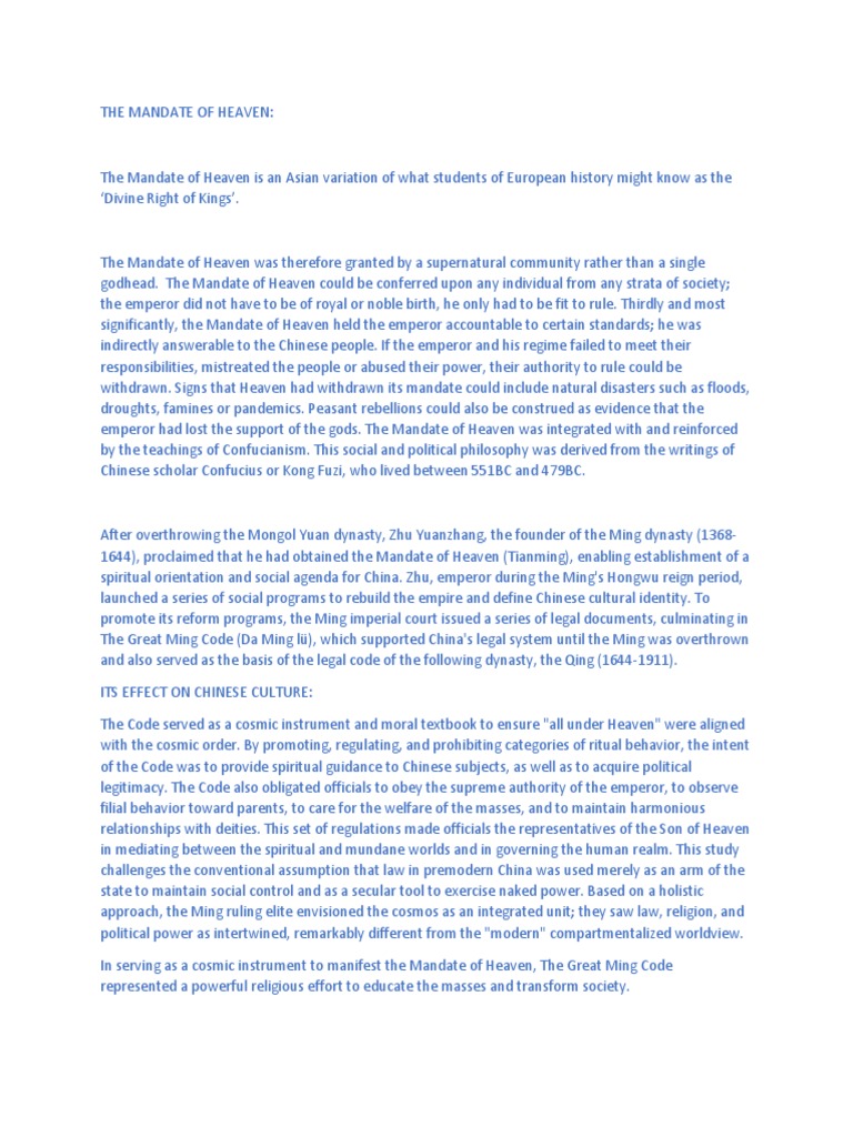 Mandate Of Heaven Synonyms Unveiling The Secrets Of Ancient Chinese Power - 3bgqxa4