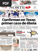 Periódico Norte edición del día 1 de octubre de 2014