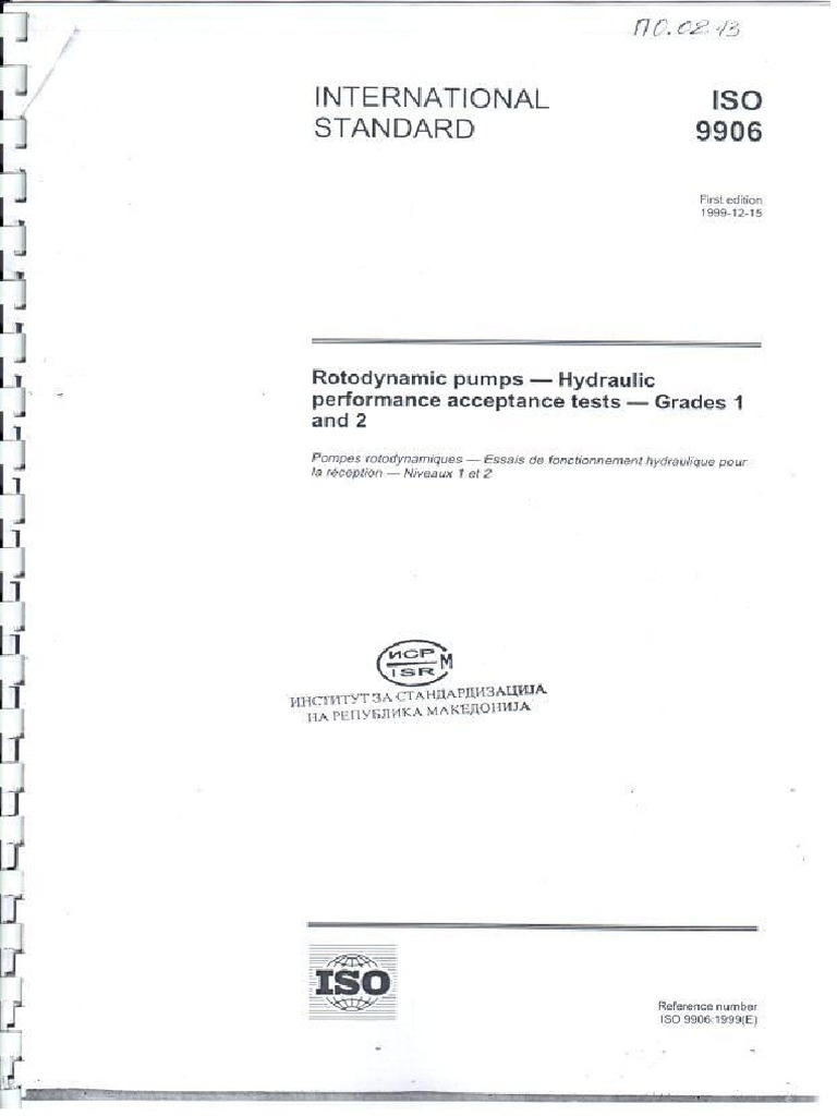 Iso 9906 | PDF