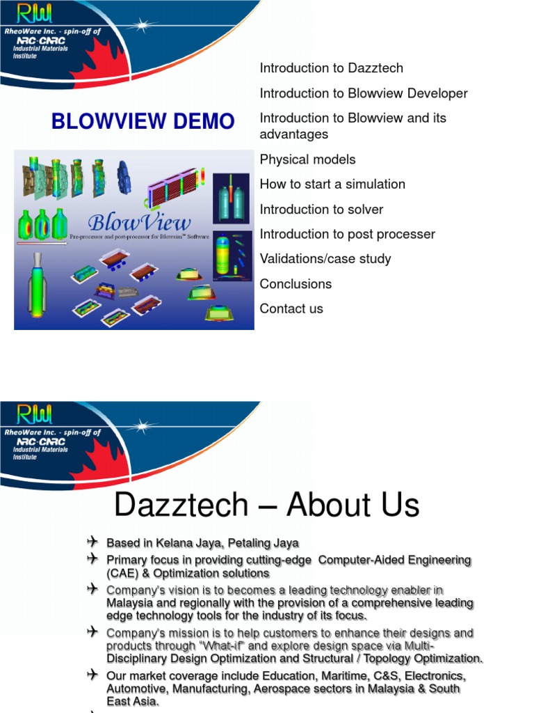 Blowview: EBM Simulation Overview | PDF | Simulation | Engineering
