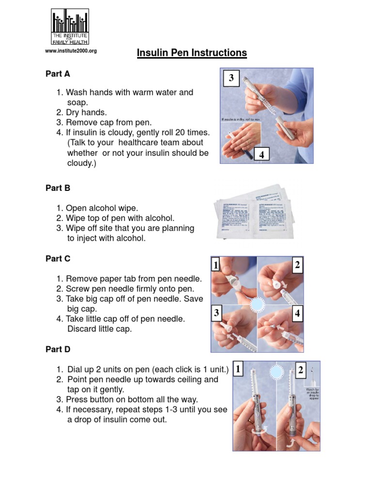 How To Use Your Insulin Pen | PDF