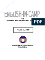 English Camp Guidelines Summary