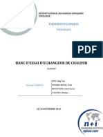 Rapport (Echangeur de Chaleur)