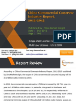 China Commercial Concrete Industry Report, 2012-2015