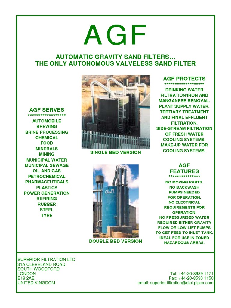 An InDepth Look at the Autonomous Valveless Gravity Sand Filter System