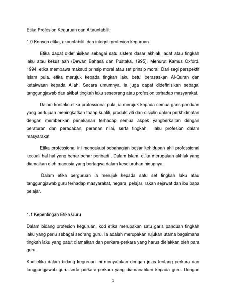 Etika Profesion Keguruan Dan Akauntabiliti  PDF