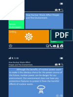 How Nuclear Waste Affect People and The Environment. Ikhsan Nurariawan