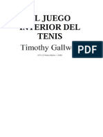El Juego Interior Del Tenis Timothy Gallwey