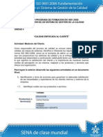 Actividad de Aprendizaje Unidad 4 Calidad Enfocada Al Cliente