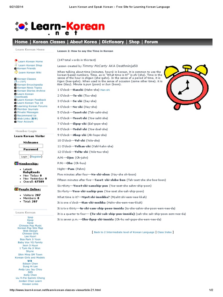Learn to Speak Korean Basics | PDF | Foreign Language Studies | Art