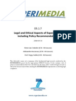 D5.1.7 Legal and Ethical Aspects of Experiments Including Policy Recommendations v1.0