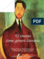 El Ensayo Como Género Literario