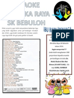 Poster Pertandingan Karaoke Merdeka Raya