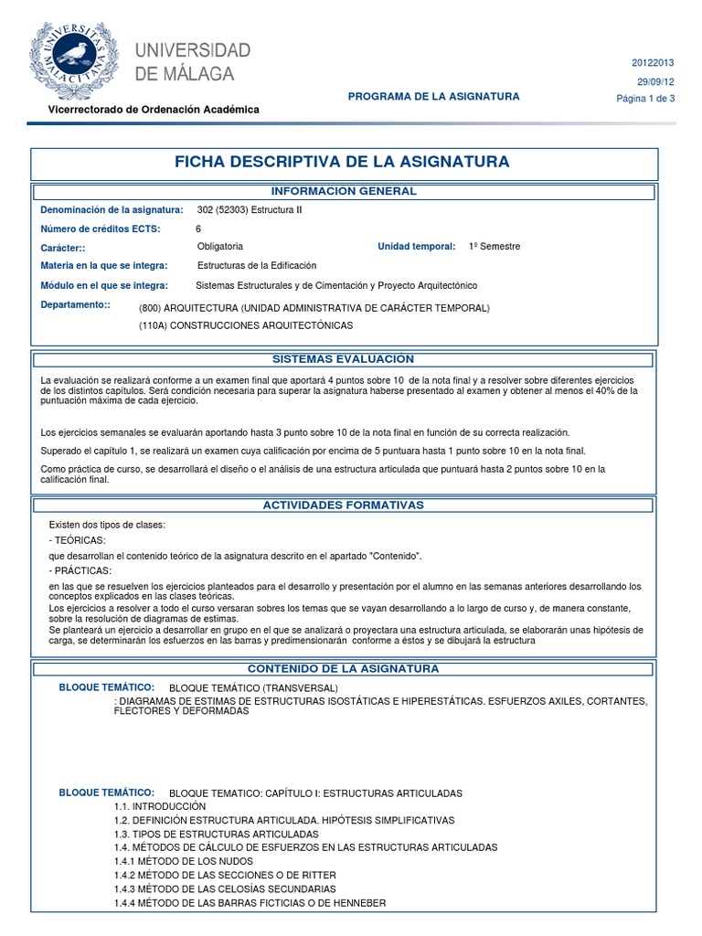 Estructura Ii Resistencia De Materiales Ingenieria Estructural