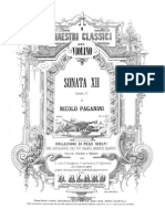 Niccolo Paganini Sonate Pour Piano Et Violon en Mi Mineur 19801