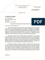 Sept 30 2014 Letter To Attorney General Eric Schneiderman