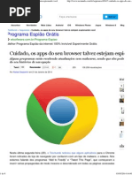 Cuidado, Os Apps Do Seu Browser Talvez Estejam Espionando Você