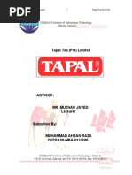Download Final Internship Report on Tapal Tea Pvt Ltd by ahsan_razaa12338 SN24161355 doc pdf