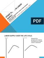 Other Topics in Labor Supply