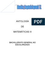 Antologia de Matematicas III