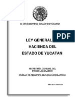 Ley General de Hacienda Del Estado de Yucatn Ley 291