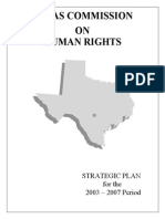 Texas Commission ON Human Rights: Strategic Plan For The 2003 - 2007 Period