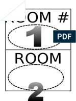 Room # Room #