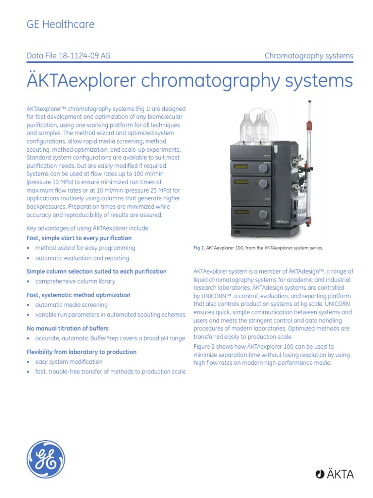 Akta Explorer 100.pdf Chromatography Ph