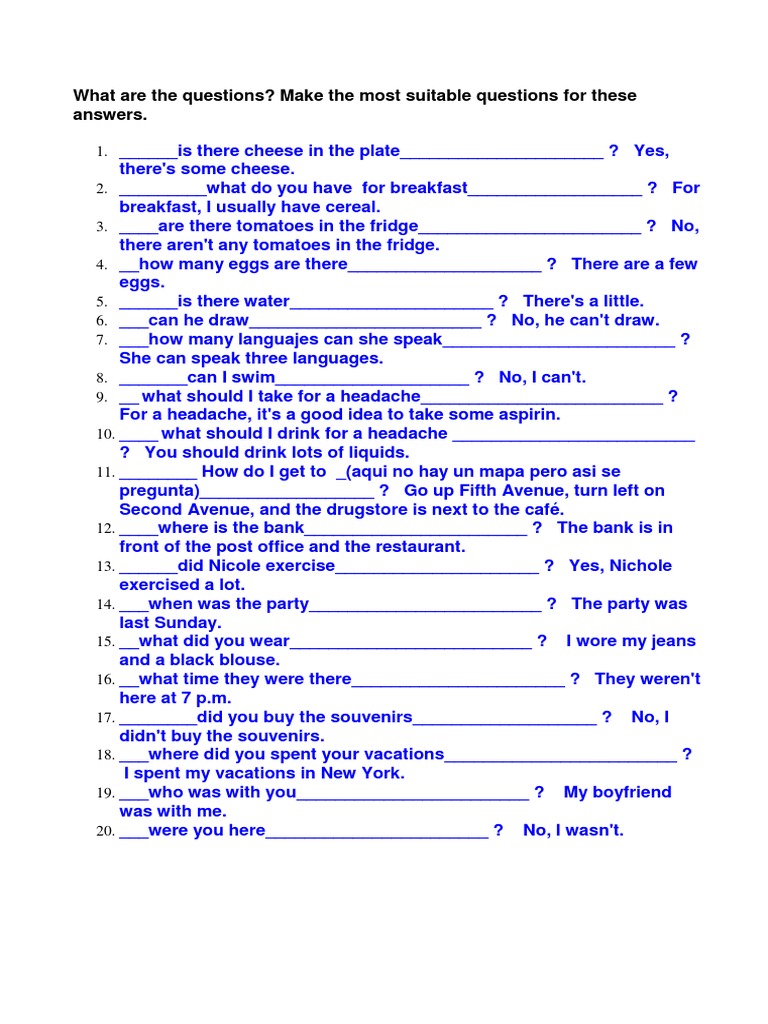 What Are The Questions | PDF