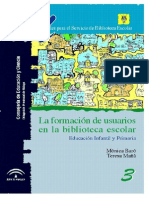 Formació de Usuarios de Bibliotecas Escolares PDF