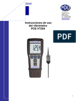 Manual Vibrometro Pce vt204 PDF