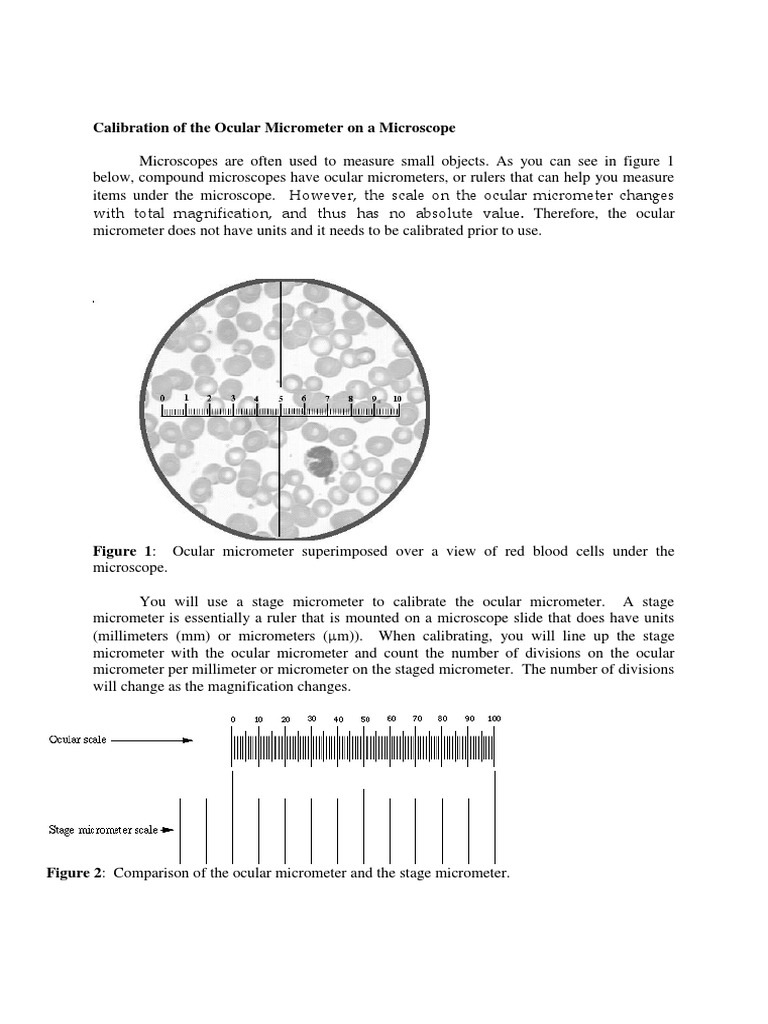 Calibration Microscope | PDF | Human Eye | Telescopic Sight