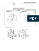 Exercicios Perspectiva Cavaleira e Isometrica PDF