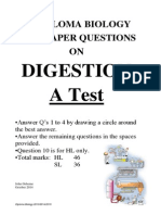 Digestion Questions Ib TEST PDF