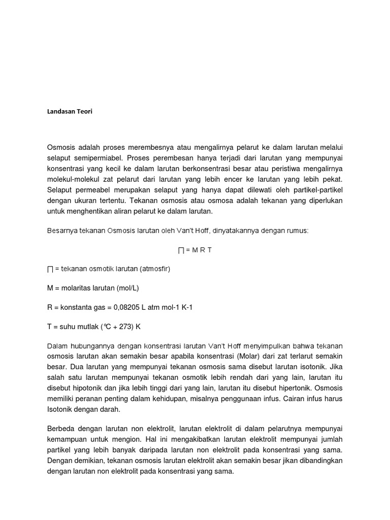 Tekanan Osmosis