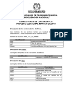 Estructuras de Archivos de Transmision (Presidente) PDF