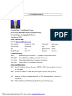 Curriculum Vitae: PDF Created With Pdffactory Pro Trial Version