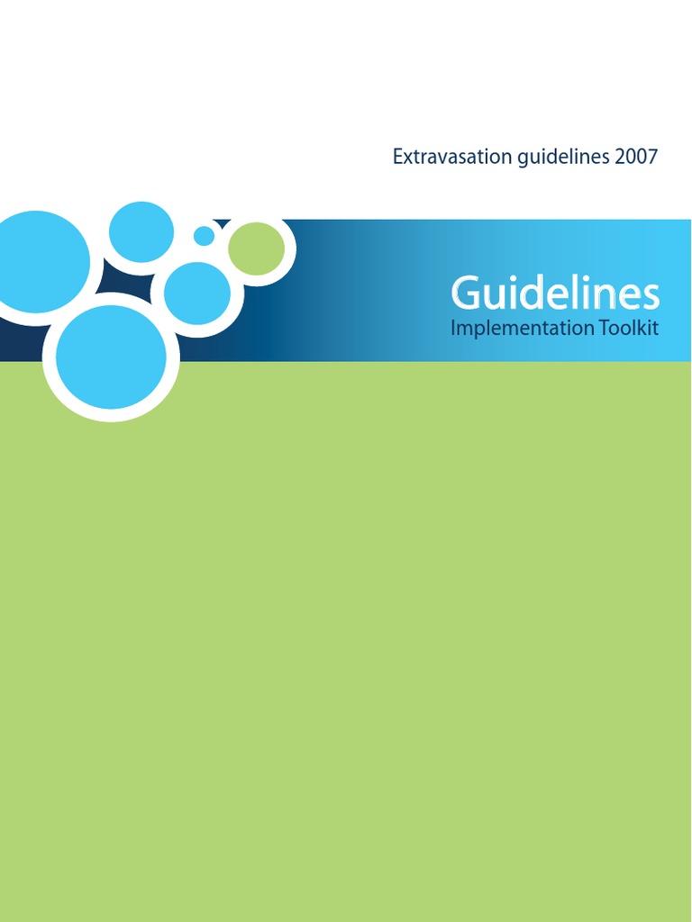 Extravasation Guidelines 2007 | PDF | Intravenous Therapy | Medical ...