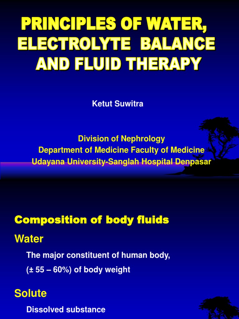 Fluid and Electrolyte Balance Overview | PDF | Kidney | Bicarbonate