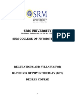 SRM BPT Syllabus