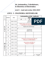 Facultatea de Automatica, Calculatoare, Inginerie Electrica Si Electronica