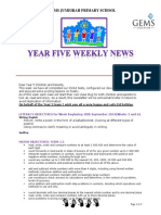 t1 Y5 Weekly Newsletter 2nd October 2014