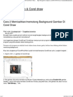 Cara 2 Memisahkan - Memotong Background Gambar Di Corel Draw - Dasar Photoshop & Corel Draw PDF