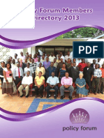 Policy Forum Members Directory 2013