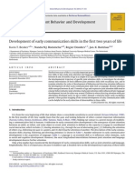 Development of Early Communication Skills in the First Two Years of Life 2013